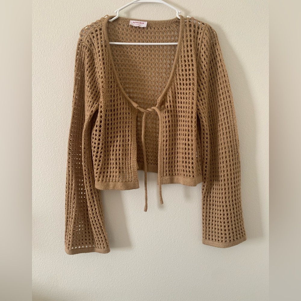 Women's Tan Knit Sweater